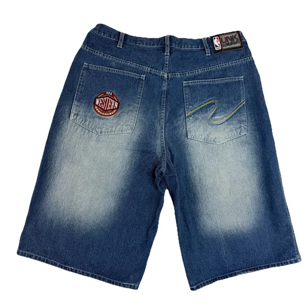 Vintage UNK Denim‎ NBA Men's Shorts Denver Nuggets Carmelo Anthony #15 Baggy Y2K